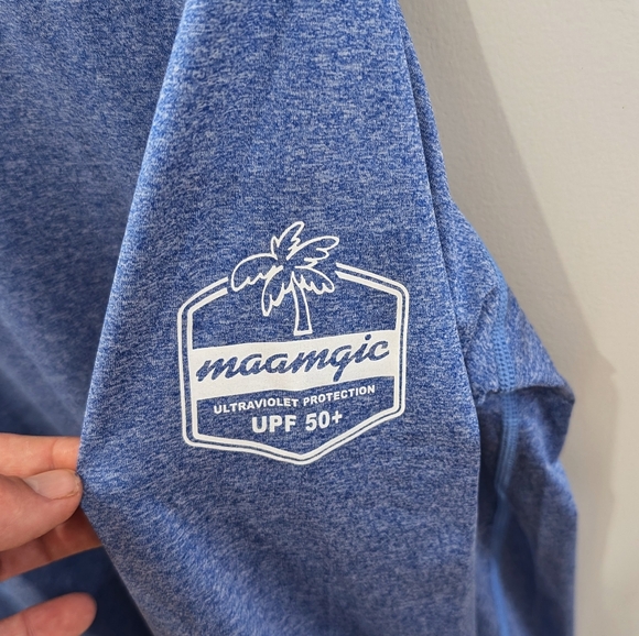 MAAMGIC | Men's Blue Long Sleeved UPF 50+ Rash Guard - Picture 3 of 5